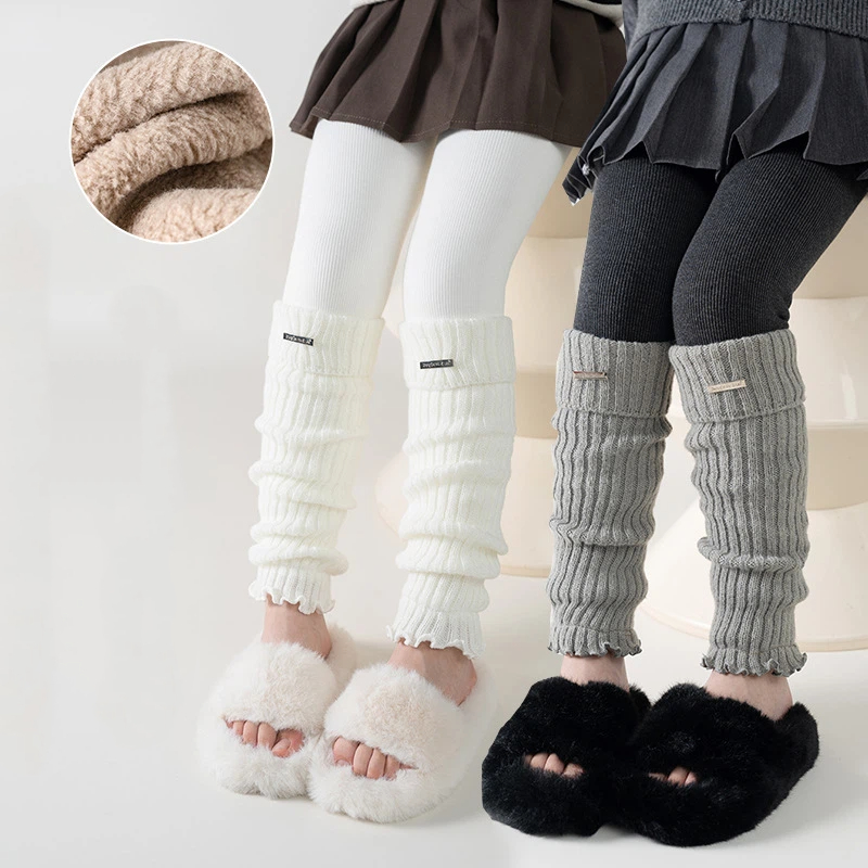 Kids Thermal Thickened Legging - Boot Sock Slouchy avaliação e preço