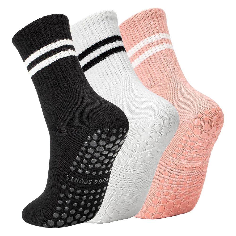 Yoga Pilates Socks with Grips  - No Show Sock Women avaliação e preço
