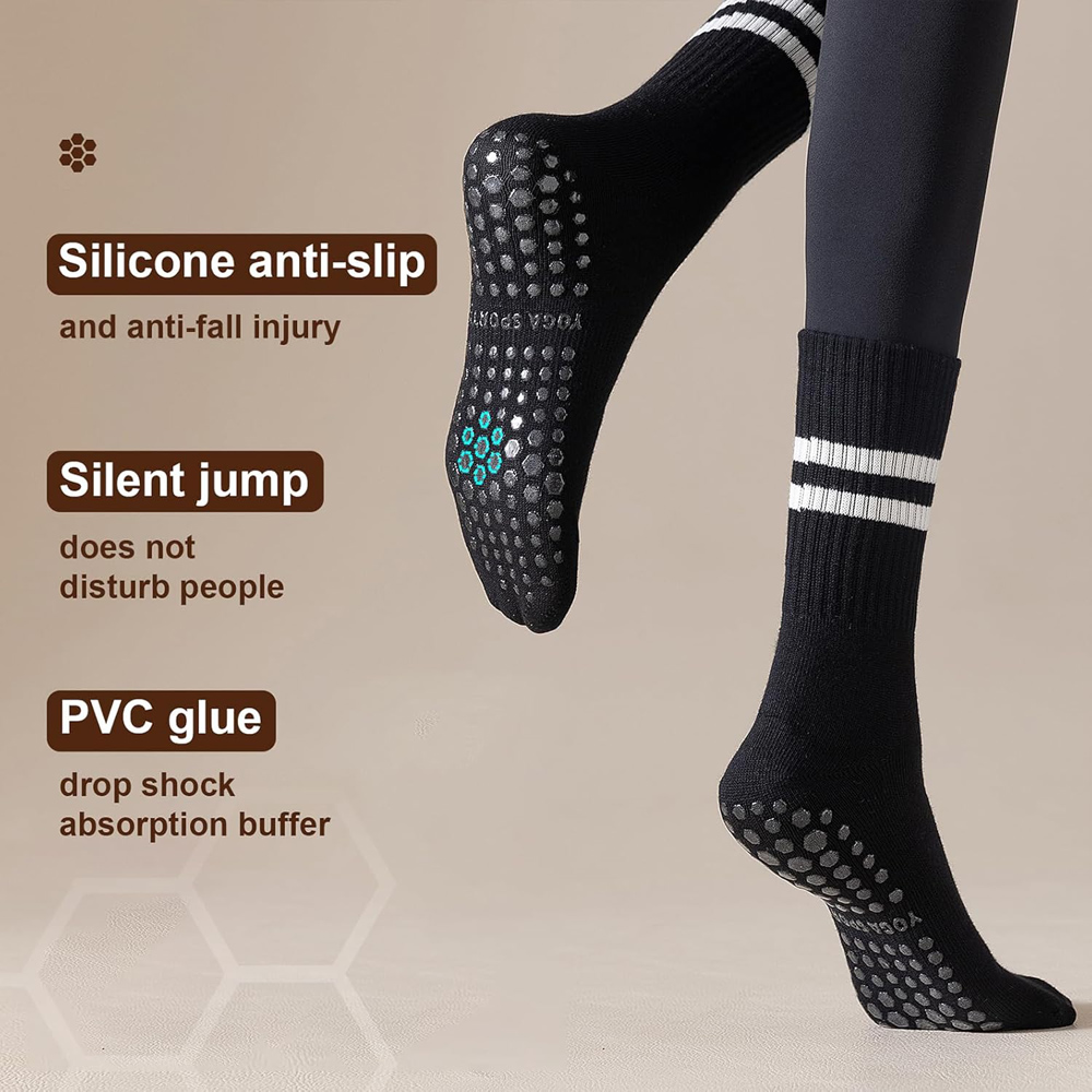 Yoga Pilates Socks with Grips  - No Show Sock Women avaliação e preço