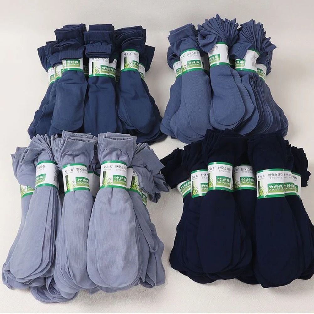 10pairs Men Ice Silk Socks Sum - Silk Sock Bamboo avaliação e preço