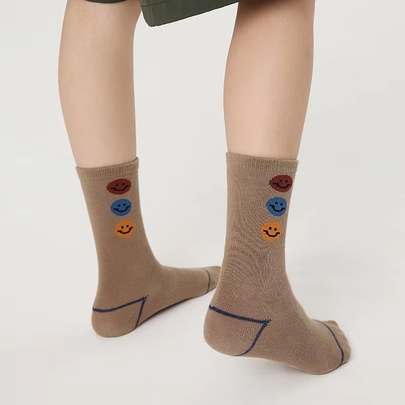 3-12T  Boys Socks Spring Fashi - Cotton Crew Sock Pack avaliação e preço