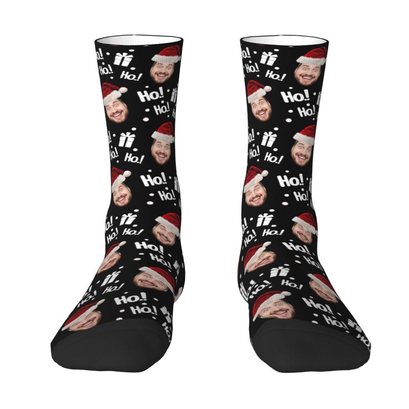 Christmas Face Photo Personali - Dress Sock Men avaliação e preço