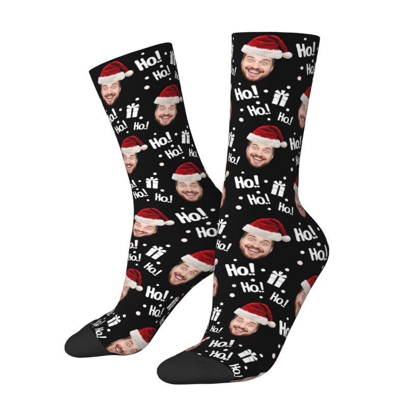 Christmas Face Photo Personali - Dress Sock Men avaliação e preço