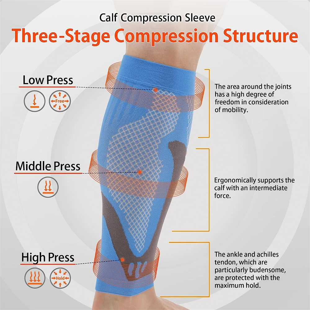 1Pair Calf Compression Sleeves - Compression Sleeve Calf avaliação e preço