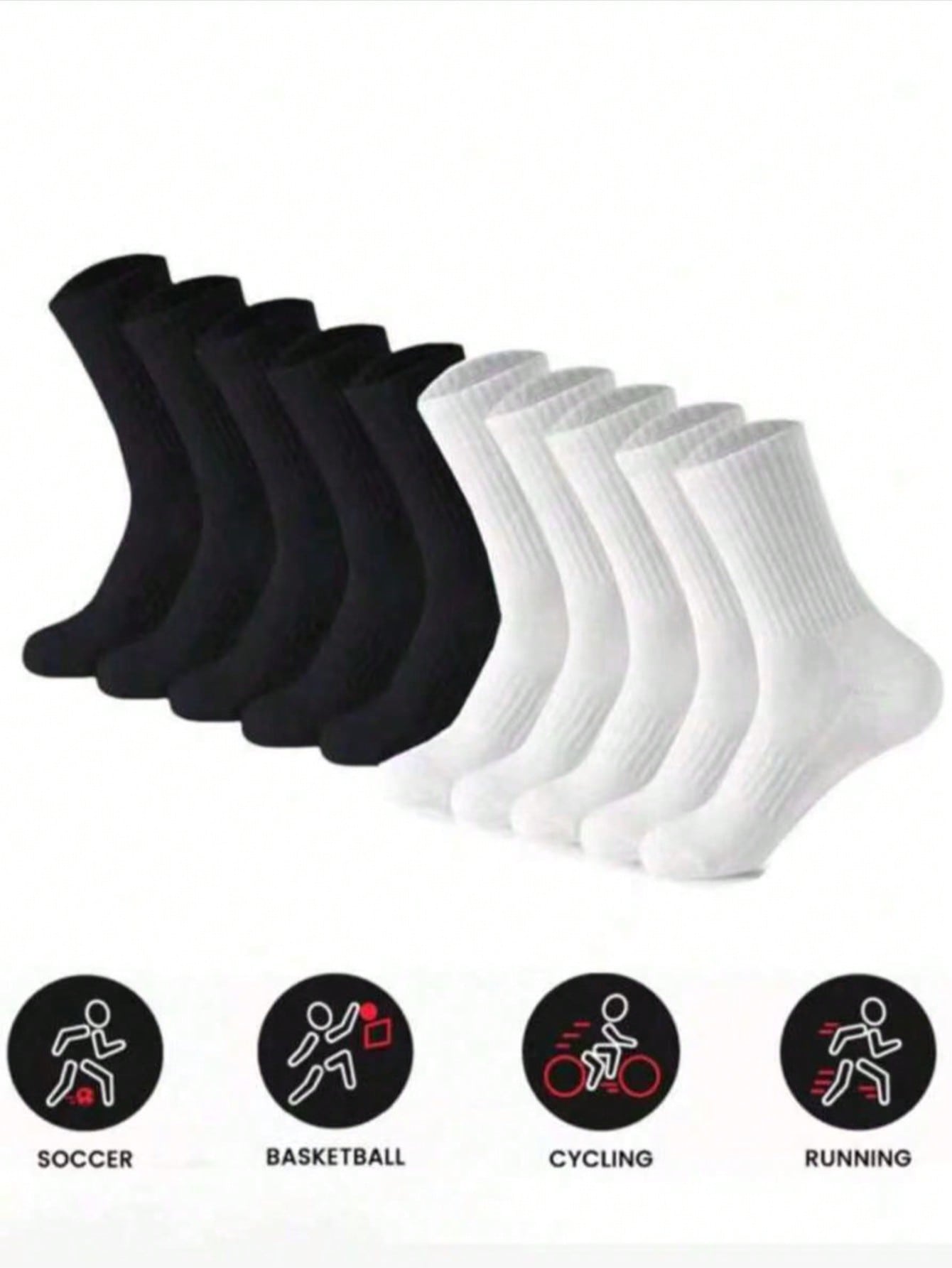 Women's Running Socks Pack, Bl - Cotton Crew Sock Pack avaliação e preço