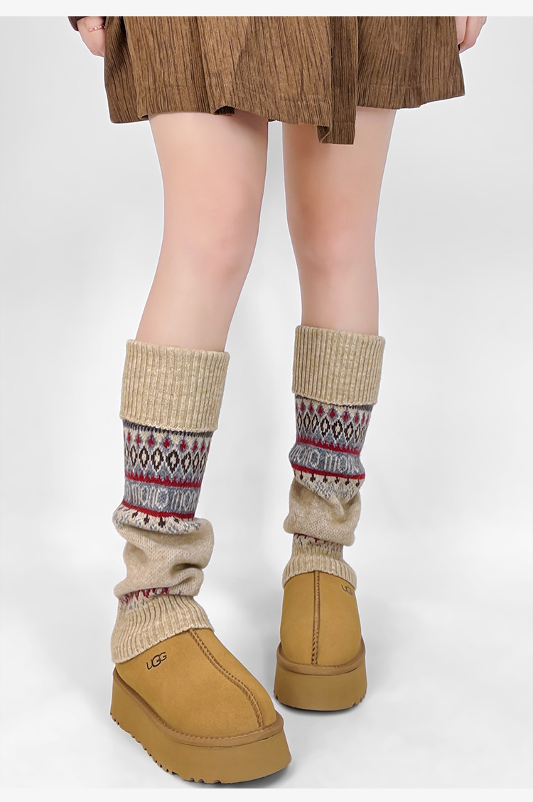 New Women's Knitted Leg Warmer - Boot Sock Slouchy avaliação e preço