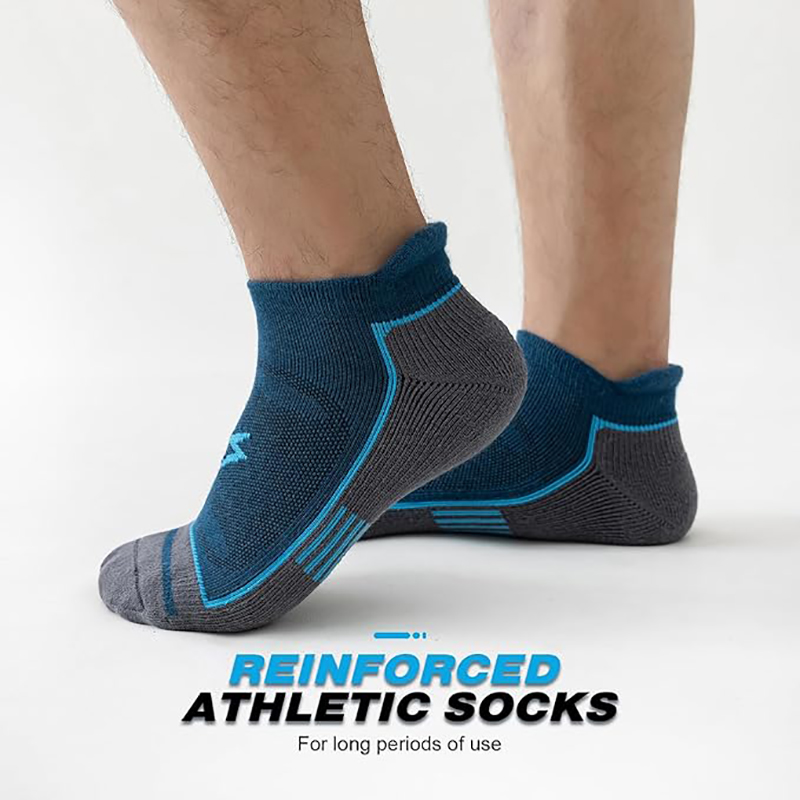 6 Pack Men's Athletic Socks Th - Athletic Sock Cushion avaliação e preço