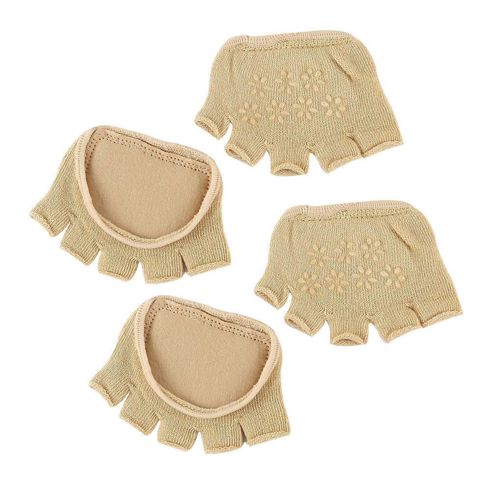 2Pairs Cotton Toeless Yoga Soc - Grip Sock Yoga avaliação e preço
