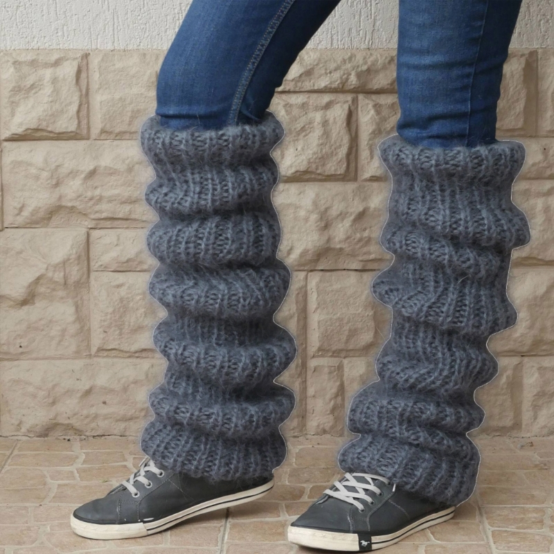 Women Winter Chunky Crochet Kn - Boot Sock Slouchy avaliação e preço