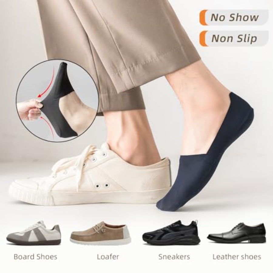 Caudblor Men Thin No Show Sock - Invisibility Sock Loafer avaliação e preço