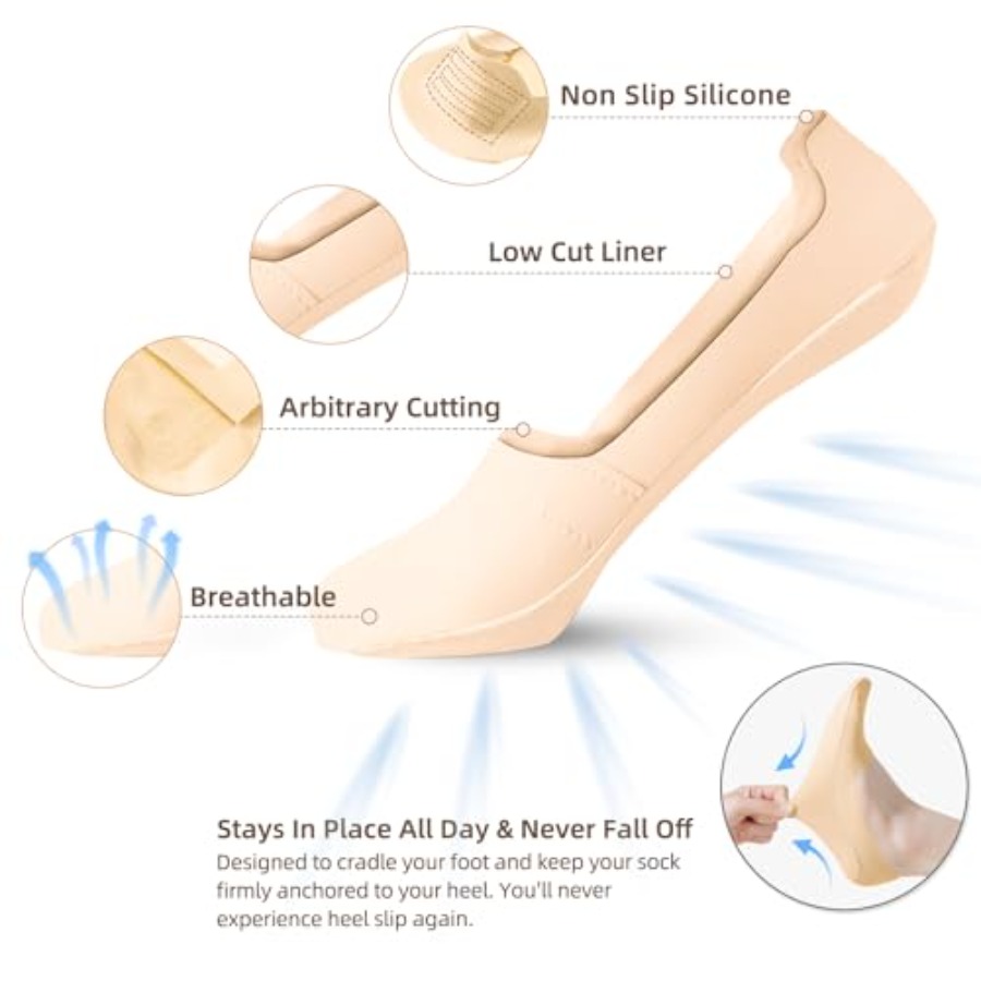 Caudblor Men Thin No Show Sock - Invisibility Sock Loafer avaliação e preço