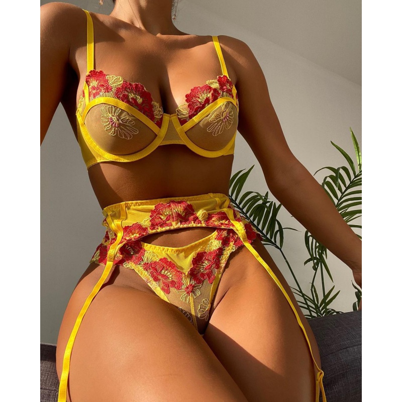 Bikini Fashion Lace Embroidery - Silk Sock Bamboo avaliação e preço