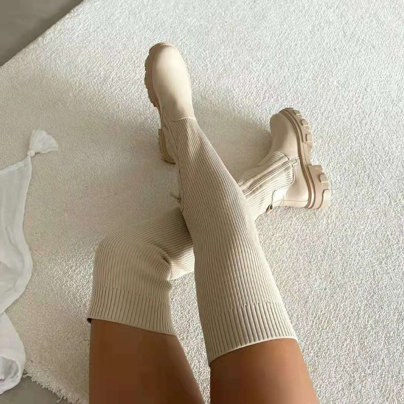 2025 Winter Shoes Women Socks  - Knee High Sock Women avaliação e preço
