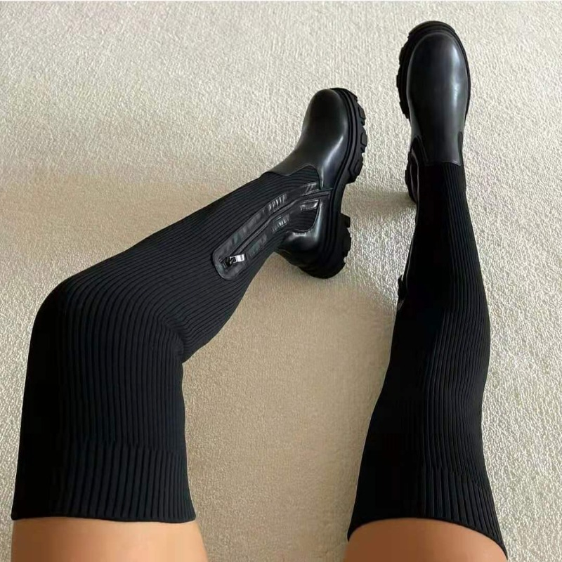 2025 Winter Shoes Women Socks  - Knee High Sock Women avaliação e preço