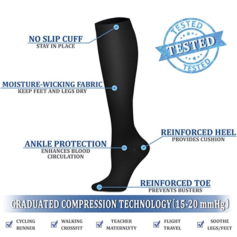 S-XXL Compression Socks Men Wo - Compression Sock Medical avaliação e preço