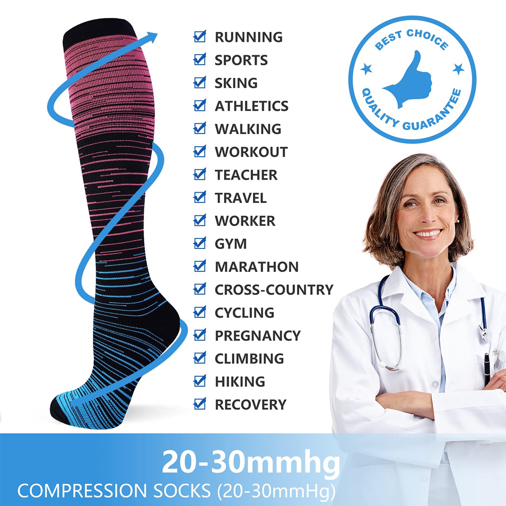 GOMOREON 6Pairs Compression So - Compression Sock Medical avaliação e preço