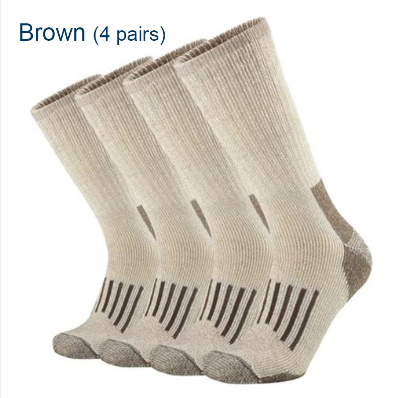 80% Wool Socks Thicken Warm Hi - Wool Hiking Sock avaliação e preço