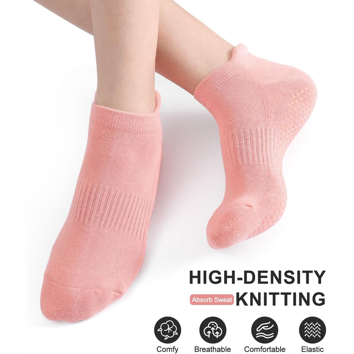 6 Pairs Yoga Socks for Women P - Grip Sock Yoga avaliação e preço