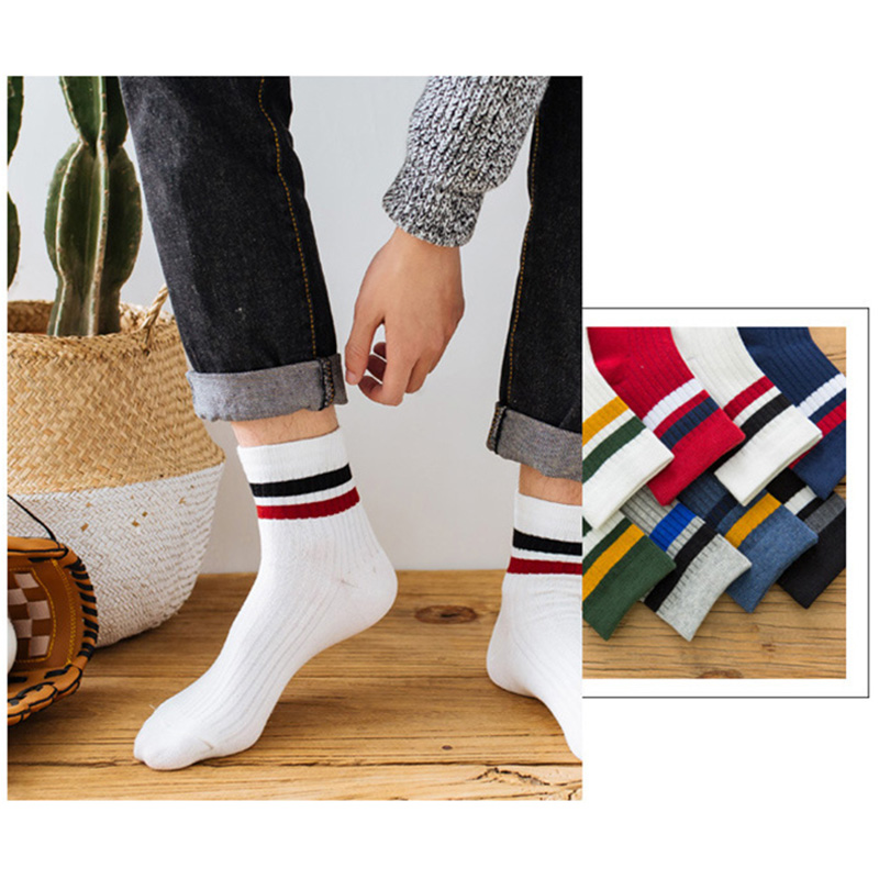 3 Pairs/Pack Cotton Mens Socks - Cotton Crew Sock Pack avaliação e preço