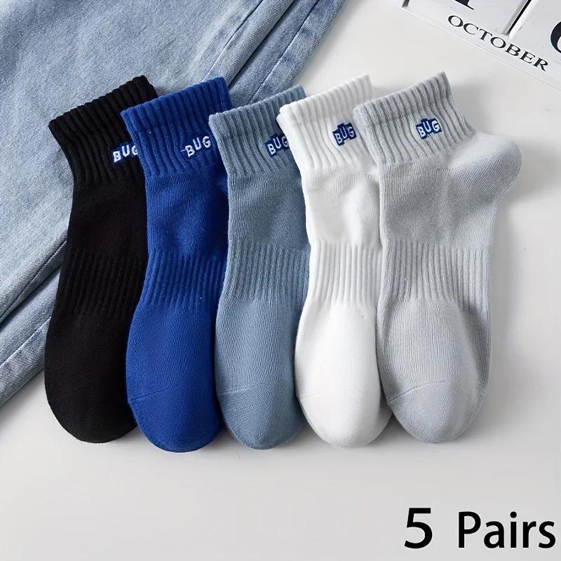 5 Pairs Men's Ankle Socks, Sol - Ankle Sock Low Cut avaliação e preço