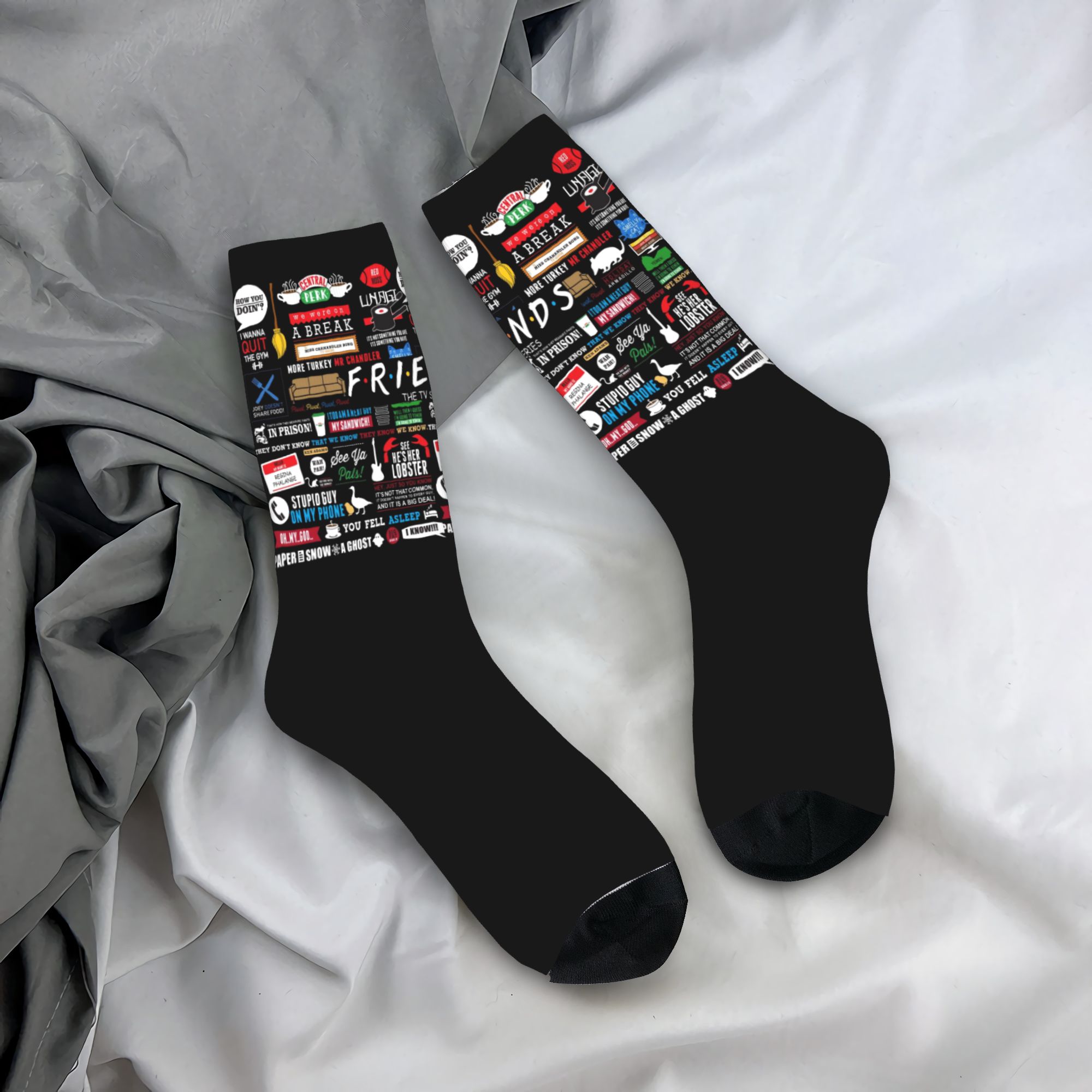 Custom Cute Funny TV Show Frie - No Show Sock Women avaliação e preço