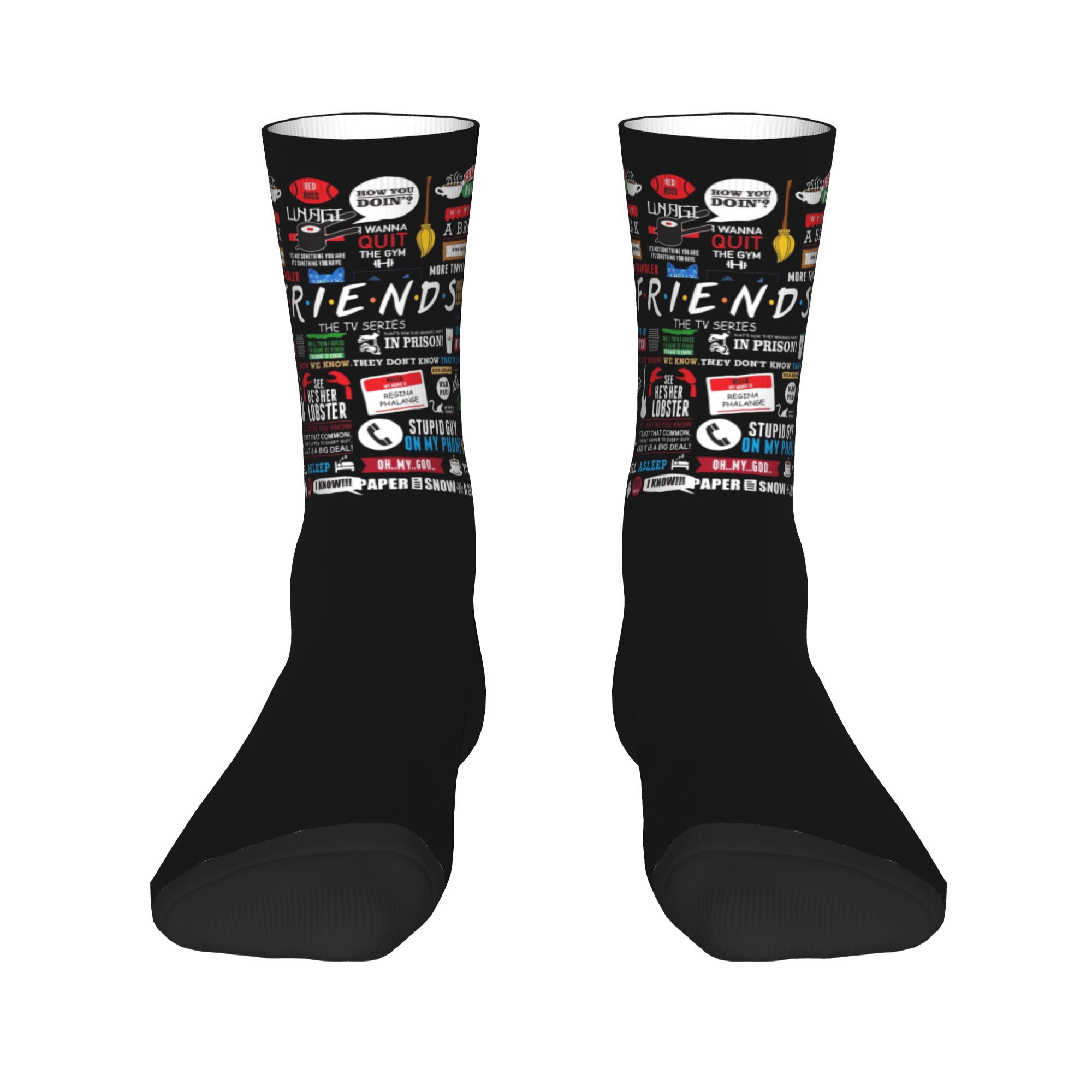 Custom Cute Funny TV Show Frie - No Show Sock Women avaliação e preço