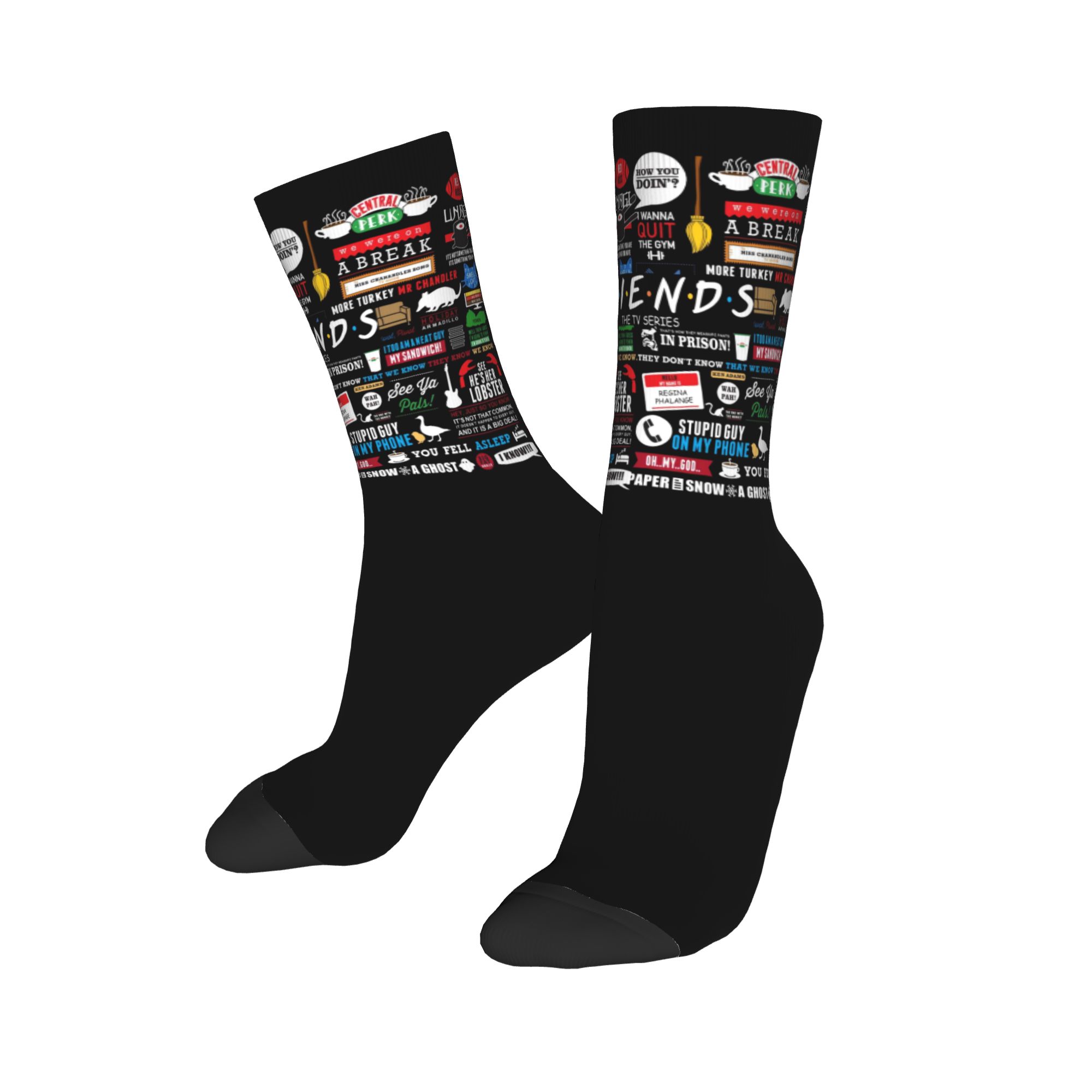 Custom Cute Funny TV Show Frie - No Show Sock Women avaliação e preço