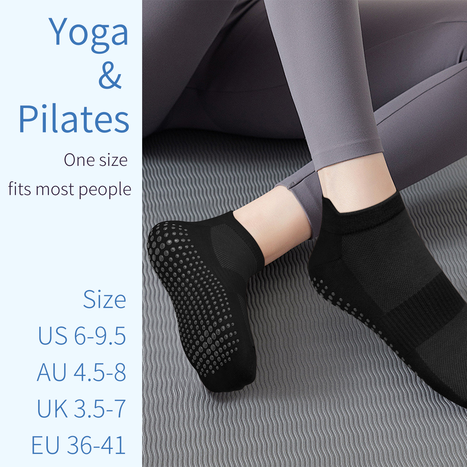 3 Pairs Yoga Socks Women Cotto - No Show Sock Women avaliação e preço