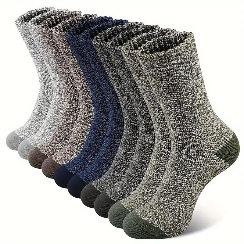 5 Pairs Merino Wool Socks for  - Wool Hiking Sock avaliação e preço