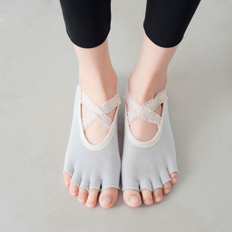 Five Finger Yoga Socks Lace Cr - Grip Sock Yoga avaliação e preço