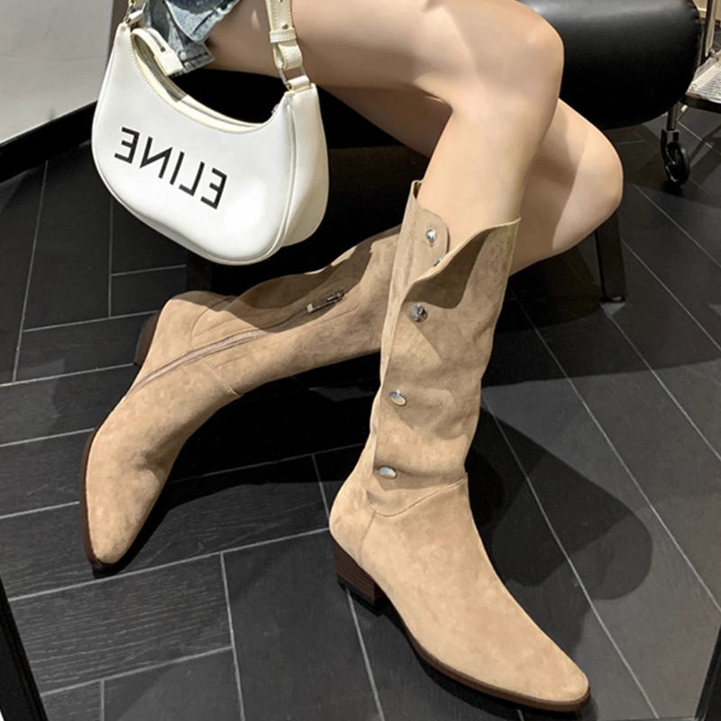 Women's shoes 2025 autumn and  - Knee High Sock Women avaliação e preço