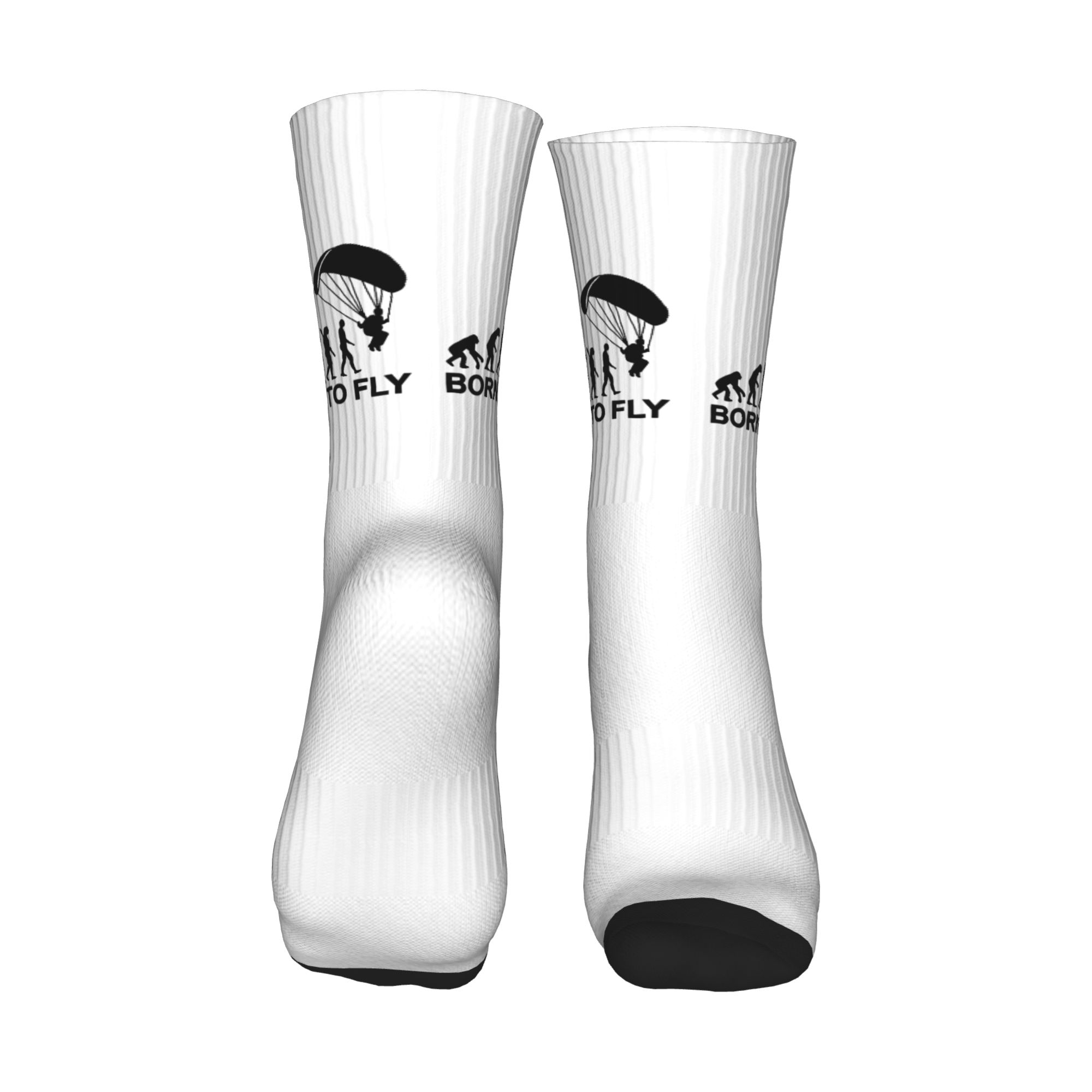 Funny Mens Evolution Skydiving - Dress Sock Men avaliação e preço