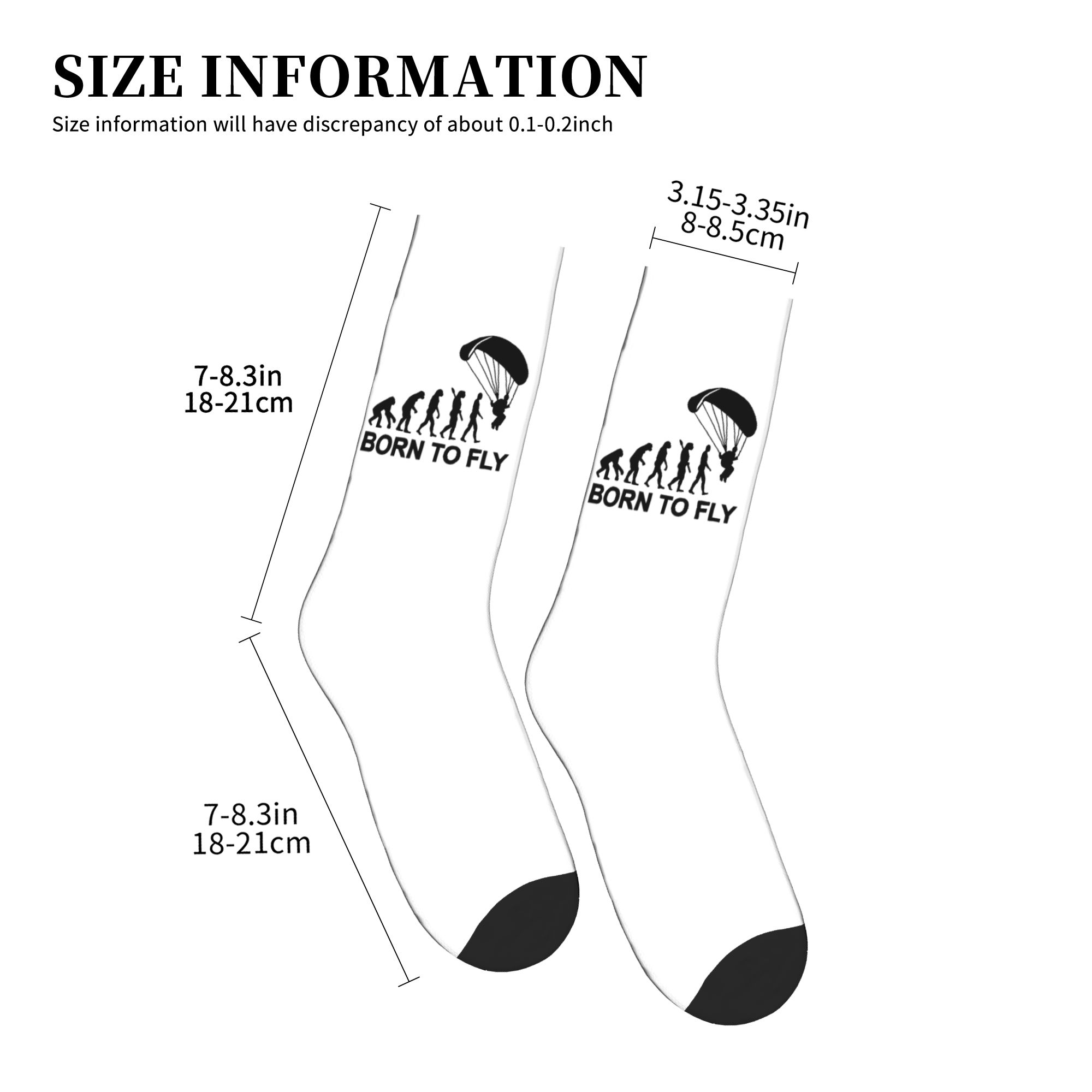 Funny Mens Evolution Skydiving - Dress Sock Men avaliação e preço