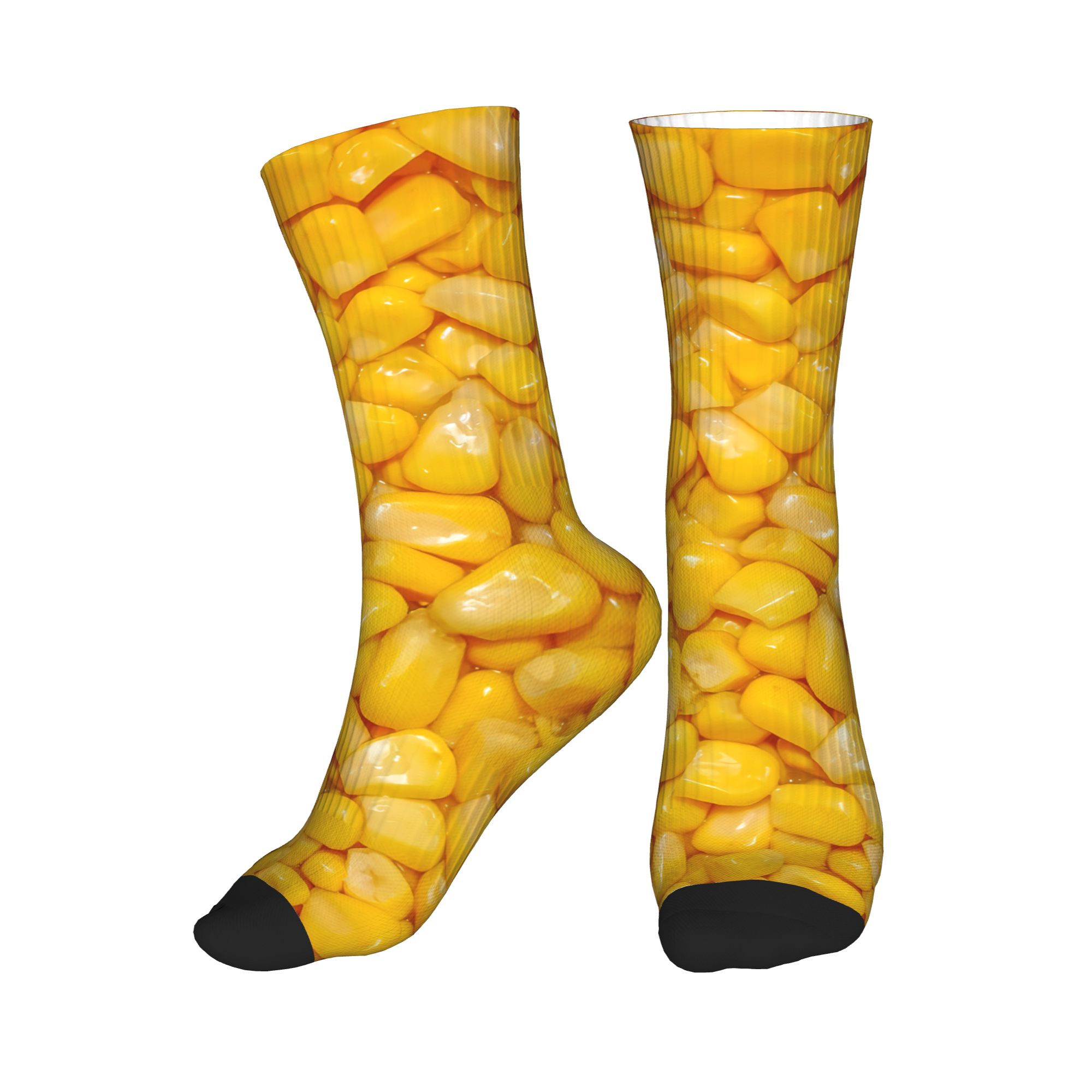 It's Corn Yellow Corn Kernels  - Dress Sock Men avaliação e preço